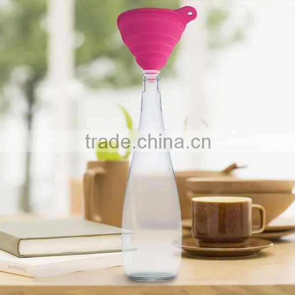 Outdoor Camping Travel Folding Design Portable Silicone Funnel photo-6