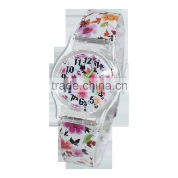 2016 Kids Rubber Wrist Watch Colorful Plastic Watch photo-3