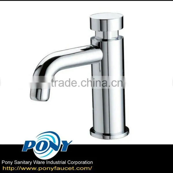 High Quality Taiwan made automatic self closing wash basin mixer bibcock faucet