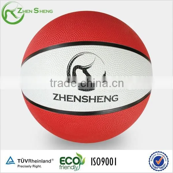 Zhensheng Promotional Rubber Basketballs With Custom Logo Printed photo-2