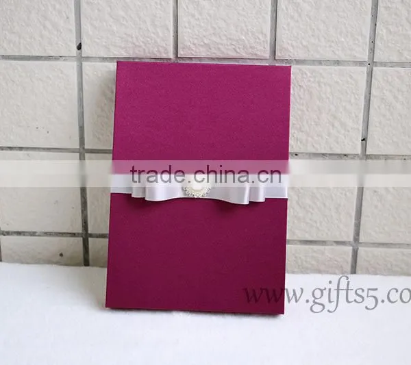 Decorative Wedding Invitation Card Box With Bowknot photo-4
