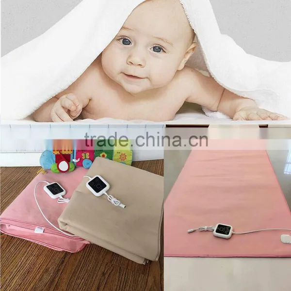 Micro-fleece Cream-colored Electric Heating Blanket With Sleeve photo-2