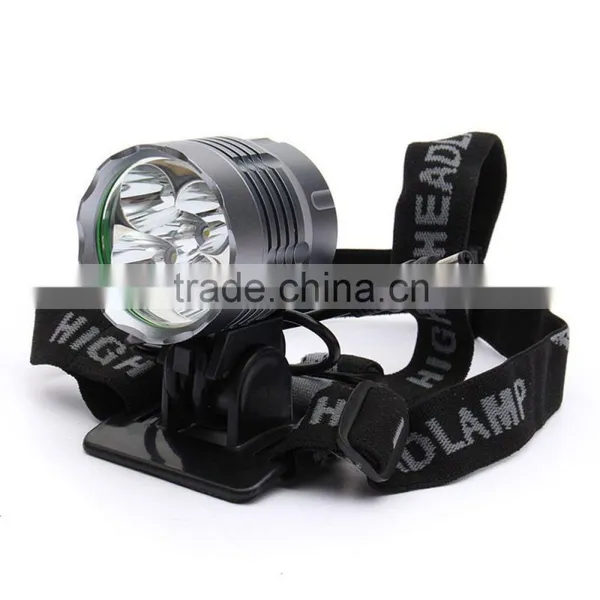 5600LM XM-L2 T6 5 LED 3 Modes Headlamp Bike Headlight+Battery Pack+charger+headband+2x Rubber Ring+Bicycle Rear Light photo-3