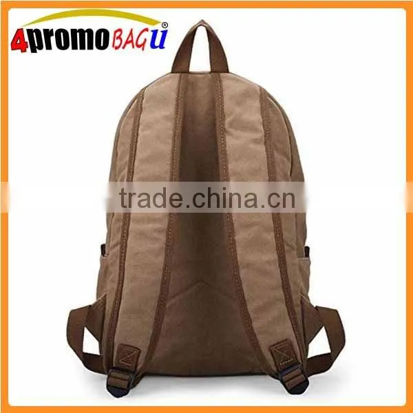 Canvas Laptop Computer Backpack Daypack Travel Backpack College Bookbags Canvas Backpack photo-2