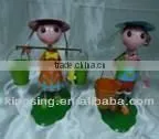Lovely Metal Doll Folk Art Metal Doll Metal Crafts for Home Decoration