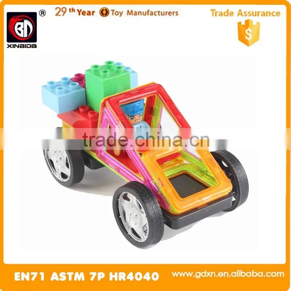 XINBIDA 2 in 1 Magical Magnet and Plastic Building Blocks Environmental Magnetic Toy photo-3