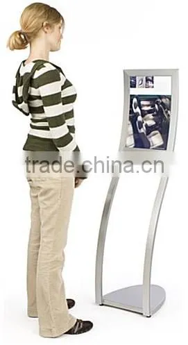 11 x 17 Sign Stand for Floor, Top Insert, S-shaped Curve - Silver(SF-A-013) photo-3