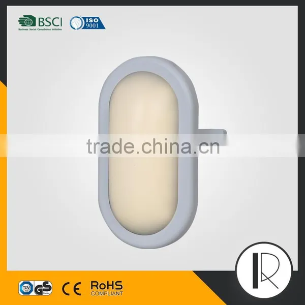 050802 Plastic Humidity Led Tri Plastic Damp Proof Factory Directly Oval Square Led Flush Mounted Ceiling Bulkhead Light photo-6