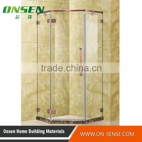 Prefabricated Shower Enclosure Classic Style Stainless Steel Shower Enclosure for Hotel Bathroom photo-3