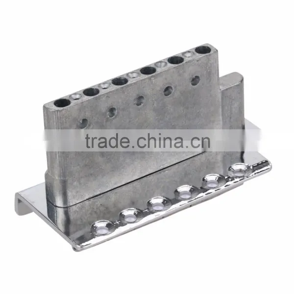 Acoustic Guitarra Guitar Parts 1 Set Chrome 6 Strings Bass Guitar Tremolo Bridge With Bar For Strat ARE4 photo-4