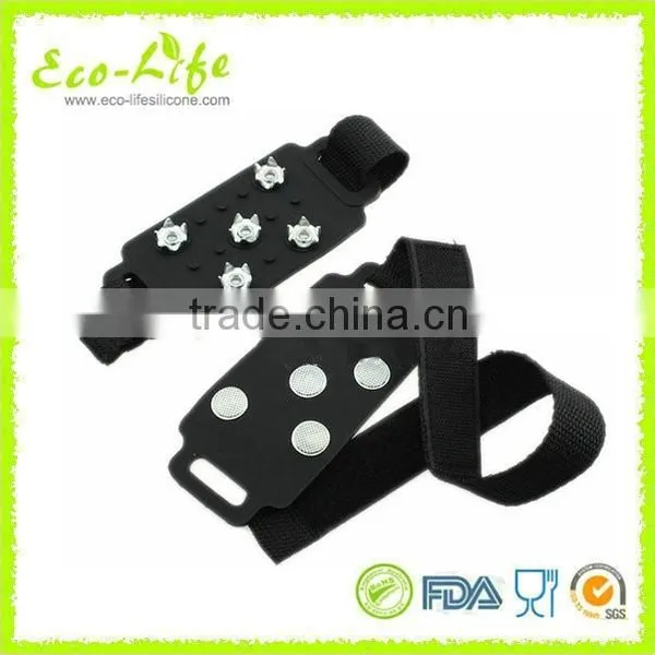 5 Teeth Stainless Steel Metal Silicone Snow Walking Crampon photo-2