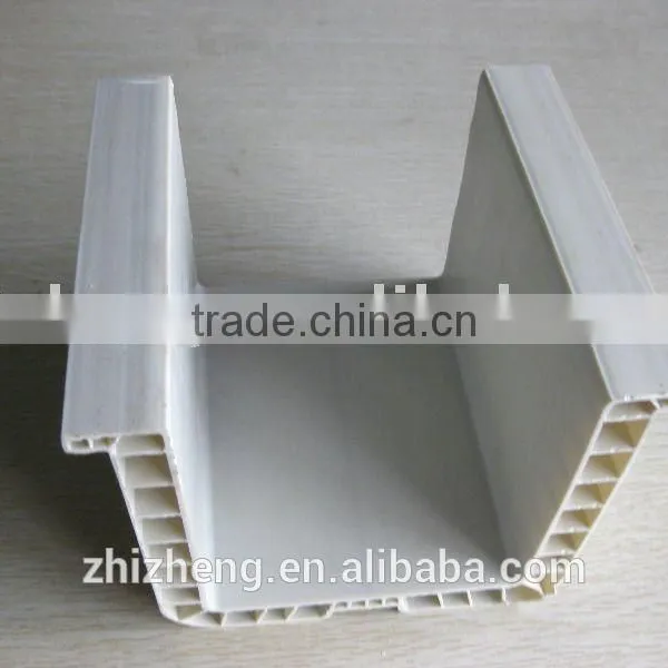 Plastic Rod White U Shape Pvc Profle photo-2
