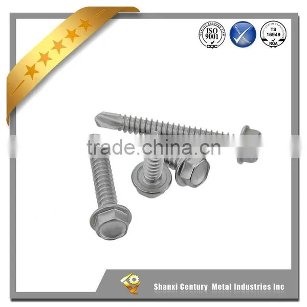 Stainless Steel 304 316 Hex Head Flange With EPDM Washer Self Drilling Screw photo-5