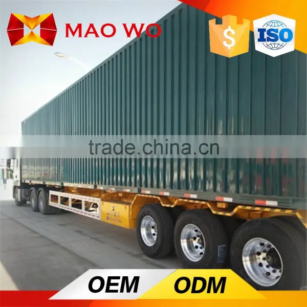 3 Axle Dry Van Semi Trailer With Aluminum Alloy Cargo Box photo-3