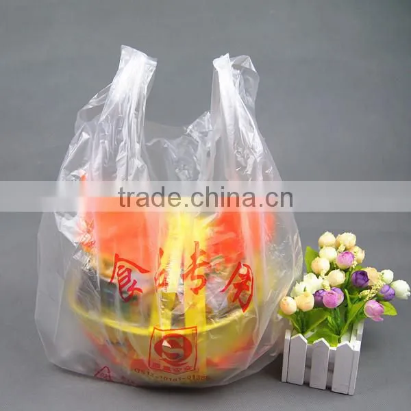 Supermarket Custom Biodegradable Transparent Plastic Bags photo-2