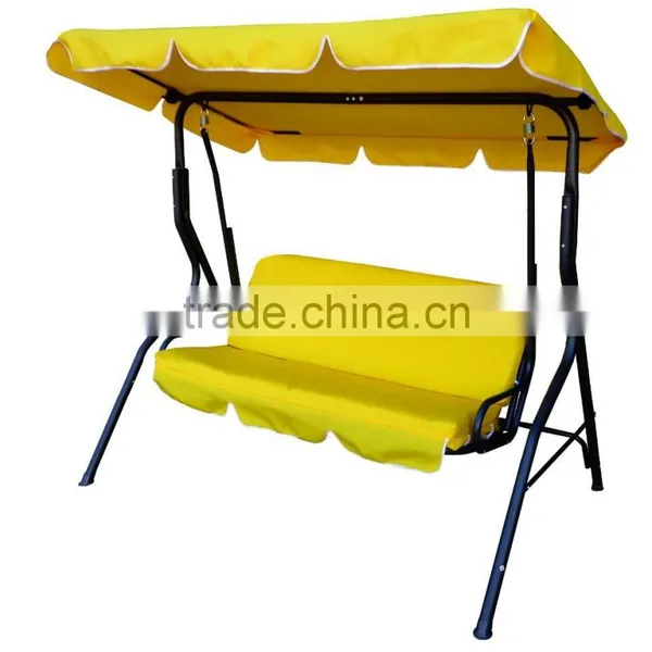 264003 Cheap Outdoor Garden Patio Steel Fabric 3 Seater Swings Chairs photo-3