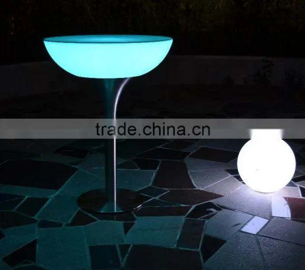 PE Plastic Remote Control LED Bar Tables/color Changing LED Cocktail Tables/illuminated LED Light up Table photo-2