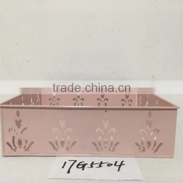 Wholesale Decorative Square Galvanized Metal Growing Flower Bean Cabbage Vegetable Planter photo-4