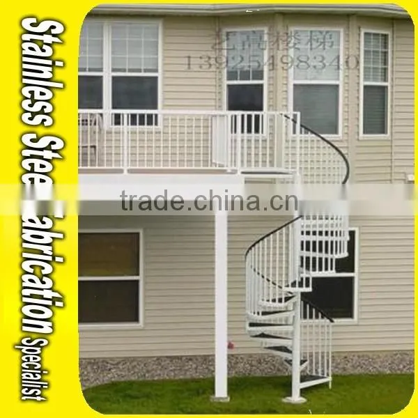 Aluminum Handrails Integral Sell Small Outdoor Spiral Staircase photo-4
