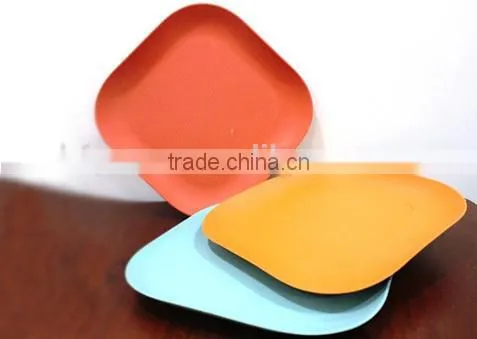 Homewares Restaurant ECO Friendly BIO Customized Bamboo Fiber Plates photo-3