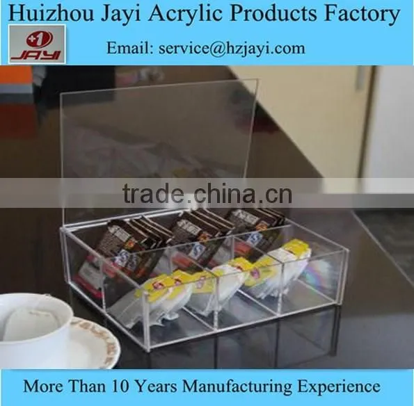 China Supplier Wholesale Clear Acrylic Tea Bag Holder and Tea Bag Box photo-6