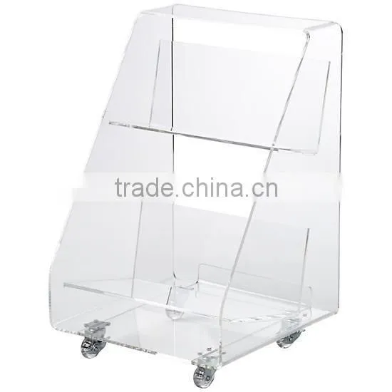 China Manufacturer Wholesale Acrylic Library Book Cart/book Cart photo-2
