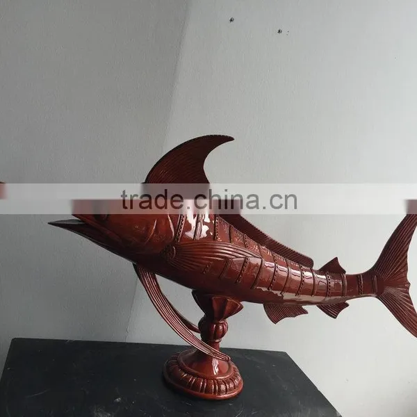 Resin Fish Figurine Statue photo-2