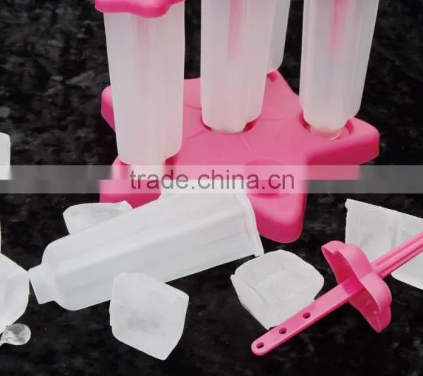 Hotsale Customized LOGO Flower Shape Plastic Popsicle Mold photo-5