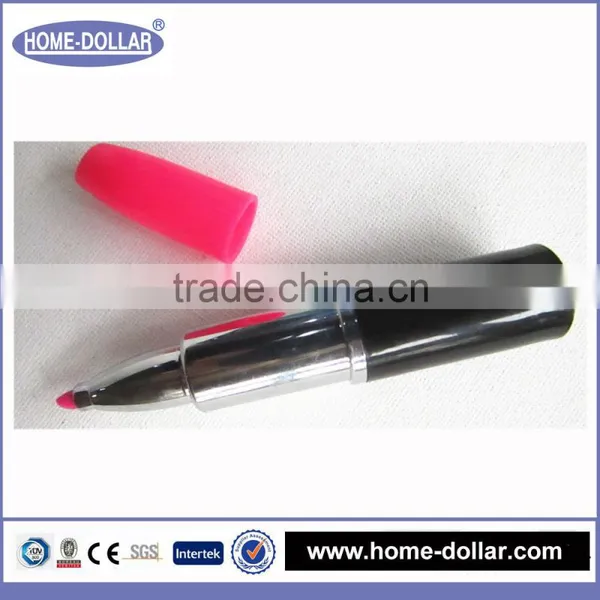 Factory Price Smooth Writing Water Color Lipstick Shape Note Mark Pen