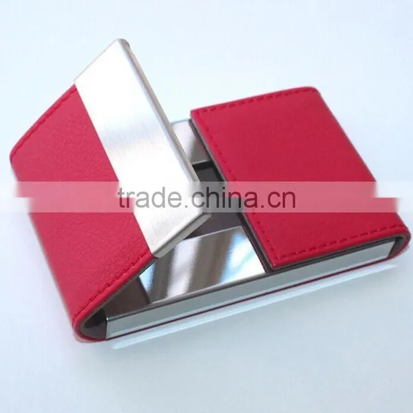 pu Copy Leather High-capacity Business Card Holder photo-5
