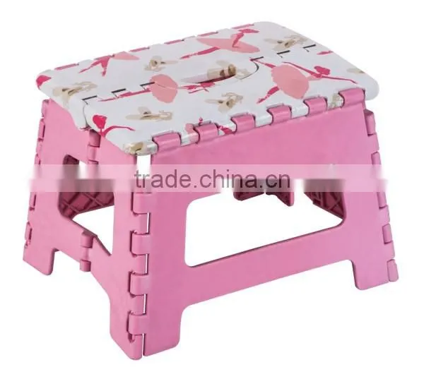 Customized Printing Plastic Folding Step Stool photo-6