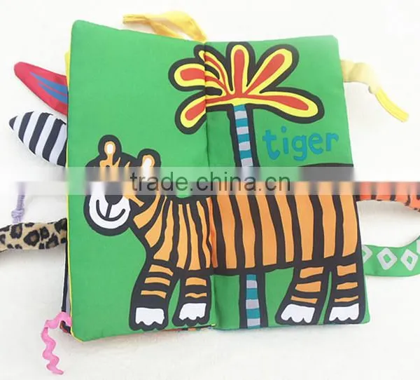 Kid Educational Jungle Cloth Book Baby Intelligence Early Developmental Learning To TW photo-4