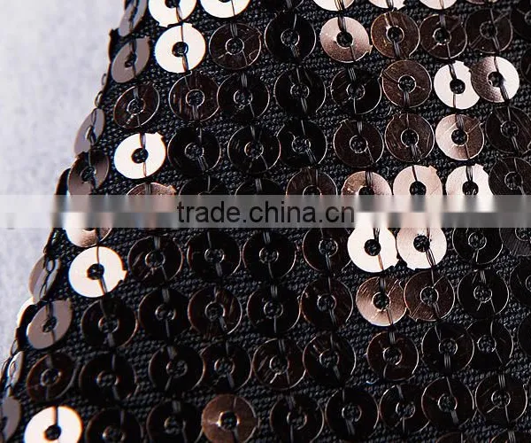 2015 High Quality Round Neck Long Sleeve Knee Length Celebrated Dress With Mesh photo-4
