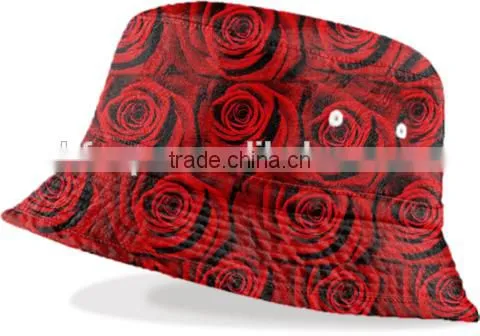 Purple Blank Cotton Custom Print Pattern Bucket Hat photo-6