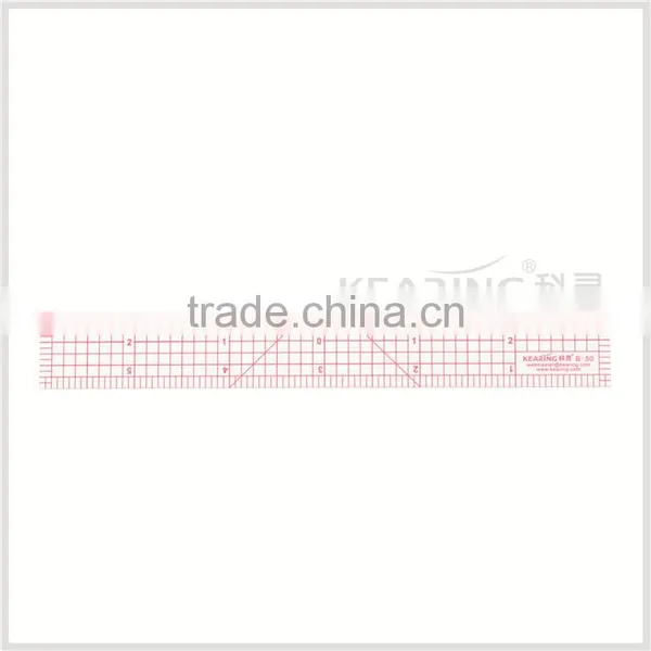 Kearing 1"*6" Sandwich Printing Clear Plastic Garment Ruler for Sewing Fabric Measurement #B-50 photo-2