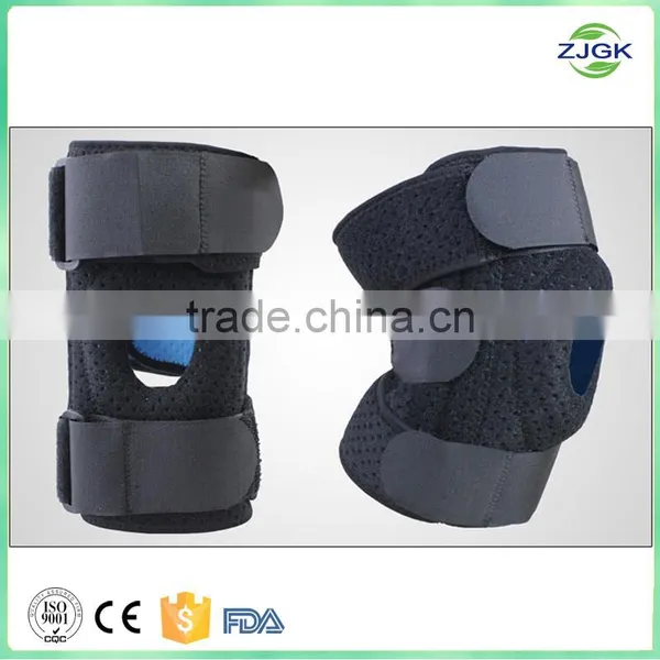 Hinged Silicon Gel Sports Knee Support, Knee Brace for Bicycle photo-6