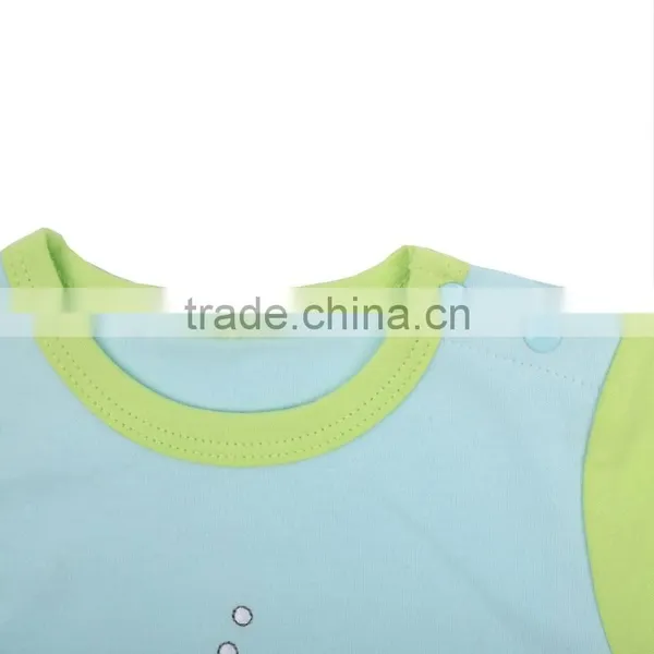 Summer Cool Baby Organic Romper Short Sleeve Kids Knitted Romper photo-3