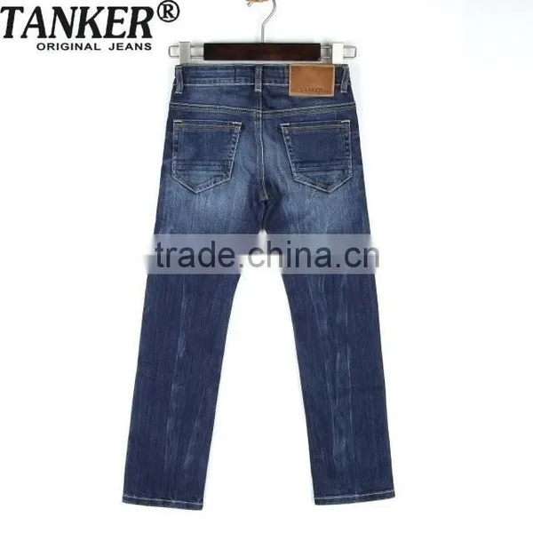 Boys Light Blue OEM/Wholesale HIGH-END100% Cotton Jeans Kids Fashion Denim Jean photo-2
