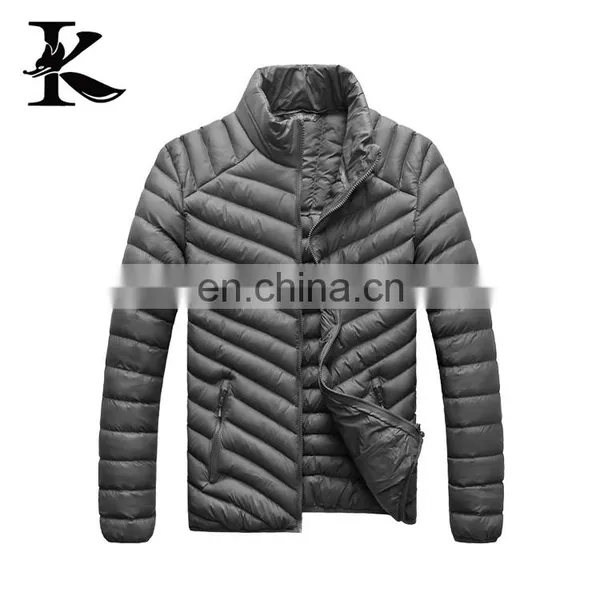 Male Warm Sports Wear Costumes Winter Coat Thin Down Jacket photo-6