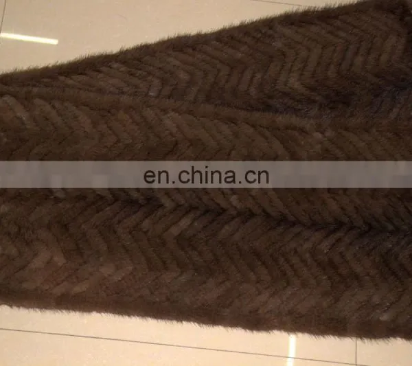 2105 Women Spring Knitted Mink Fur Scarf With Hood / Graceful Shawl for Lady photo-3