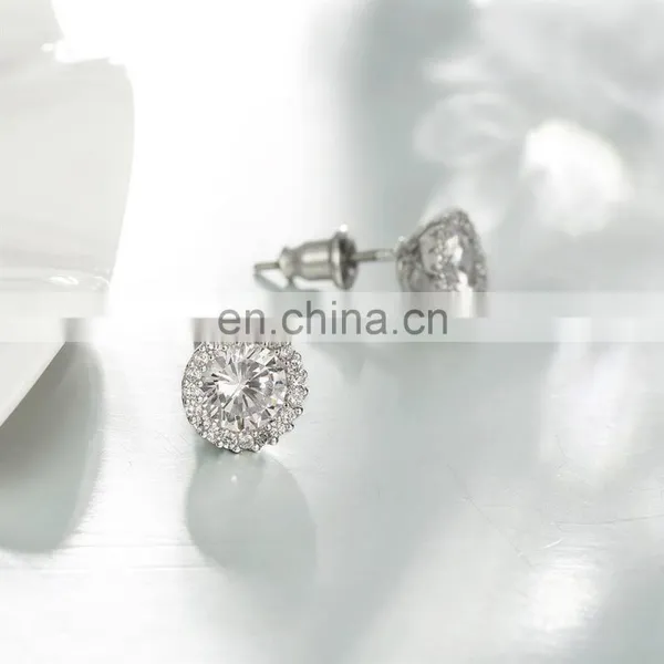 Latest Design of Round Diamond Earrings for Girls Jewelry With Best Price photo-3