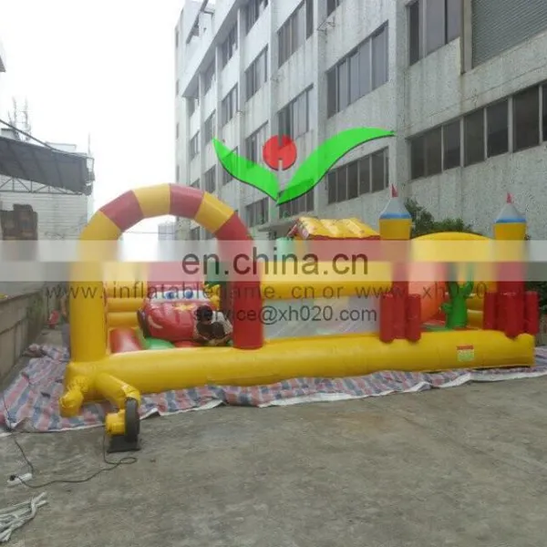 2015 High Quality Kids 9ft High Inflatable Yellow Car Fun City photo-2