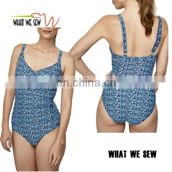 Custom Printed Illusion Swimsuit Hot Sexy Beach Wear for Women