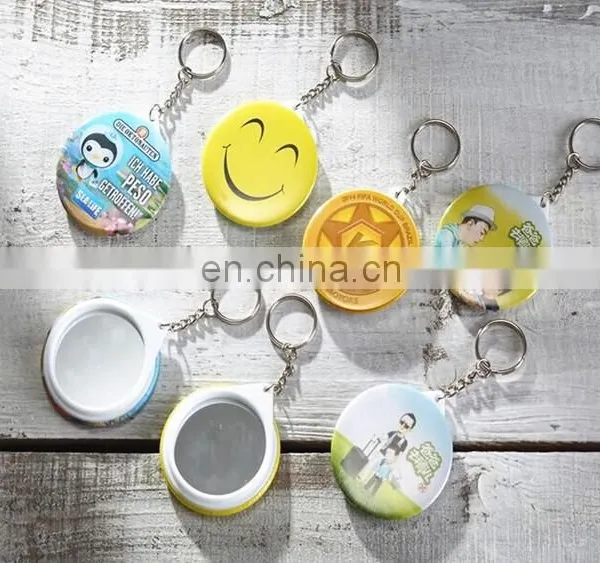 Mirror Buton Badge,blank Plastic Pin Badges photo-2