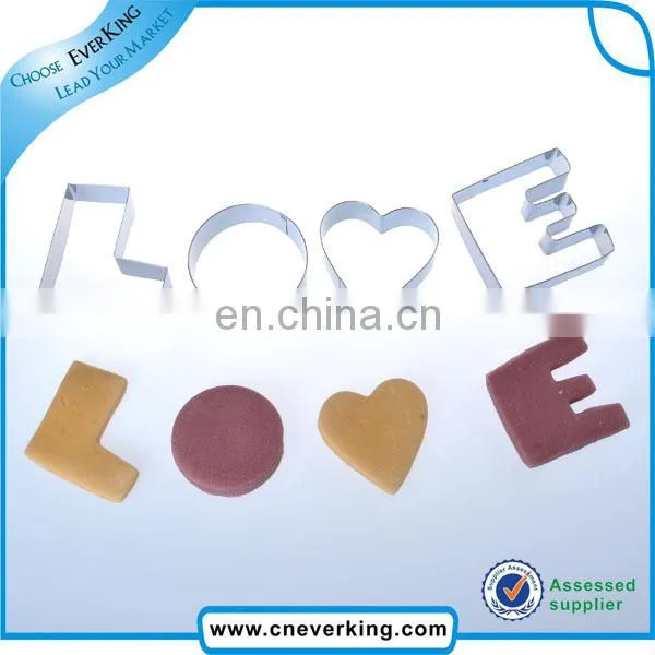 Christmas Decoration Supplies Color Love Shape Coated Cookie Cutter photo-4