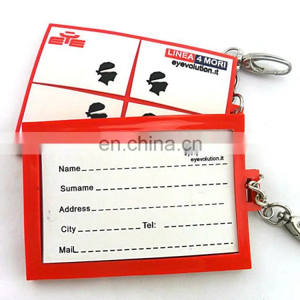Wholesale Rubber Soft Pvc Metal Custom Plastic Silicone Leather Luggage Tag photo-2