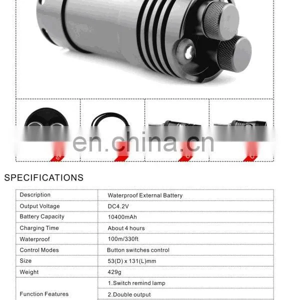 led diving flashlight torch