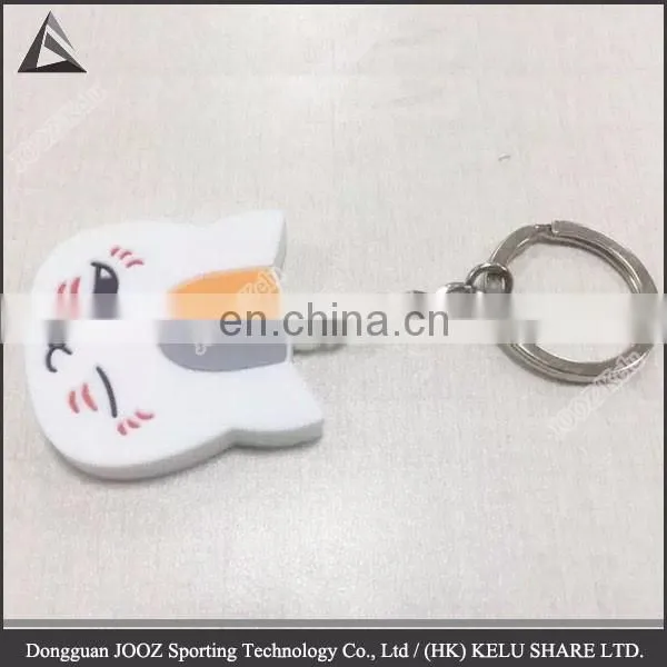 Keychain Soft Rubber Custom Logo Emblem Ring Keyfob photo-4