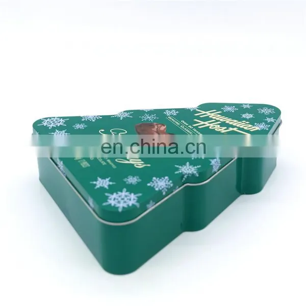Christmas Tree Trinket Tin Box/christmas Tree Stand Tin Box for Chocolate photo-4