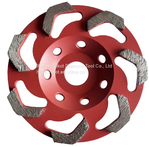 V Shape Tornado Grinding Cup Wheel Diamond Grinding Cup Wheel Disc for Concrete Granite Marble Stone photo-3